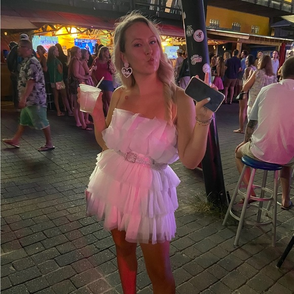 BuddyLove Powder Puff Strapless Tulle Dress - Picture 3 of 3